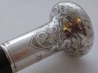 Walking Stick Cane 1921 Hallmarked Solid Silver Pommel Rosewood Shaft (11 of 11) Walking Stick Cane 1921 Hallmarked Solid Silver Pommel Rosewood Shaft (11 of 11)