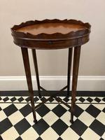 Small Antique Wine or Candle Table With Galleried Top & Pull Out Shelf (4 of 13) Small Antique Wine or Candle Table With Galleried Top & Pull Out Shelf (4 of 13)
