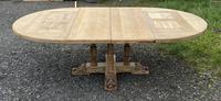Large Round French Bleached Oak Farmhouse Table with Extensions (31 of 38) Large Round French Bleached Oak Farmhouse Table with Extensions (31 of 38)