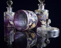 Moser Art Nouveau Enamelled Cameo Dressing Table Set (3 of 7) Moser Art Nouveau Enamelled Cameo Dressing Table Set (3 of 7)