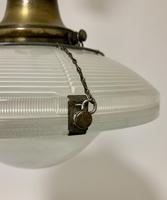 Original Holophane Flying Saucer Glass Pendant Light (5 of 11) Original Holophane Flying Saucer Glass Pendant Light (5 of 11)