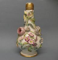 Samuel Alcock Flower Encrusted Bottle Shape Vase and Cover, c. 1830 (2 of 8) Samuel Alcock Flower Encrusted Bottle Shape Vase and Cover, c. 1830 (2 of 8)