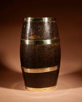 19th Century Original Coopered Oak Barrel Stick / Umbrella Stand. (6 of 6) 19th Century Original Coopered Oak Barrel Stick / Umbrella Stand. (6 of 6)