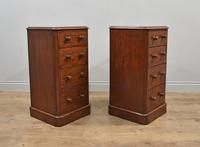 Pair of Victorian mahogany bedside chests of drawers (4 of 4) Pair of Victorian mahogany bedside chests of drawers (4 of 4)