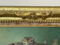 19th Century Oil Painting 3 Kittens Reflection by Horatio Henry Couldery (14 of 44) 19th Century Oil Painting 3 Kittens Reflection by Horatio Henry Couldery (14 of 44)