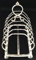 Late Victorian Silver Plated Seven Bar Toast Rack (3 of 4) Late Victorian Silver Plated Seven Bar Toast Rack (3 of 4)
