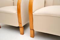 Pair of Swedish Art Deco Satin Birch Armchairs (9 of 11) Pair of Swedish Art Deco Satin Birch Armchairs (9 of 11)
