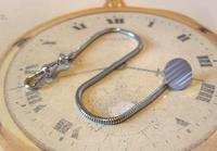 Vintage Pocket Watch Chain 1970s Silver Chrome Snake Link With Ornate Button Hole Fob (2 of 8) Vintage Pocket Watch Chain 1970s Silver Chrome Snake Link With Ornate Button Hole Fob (2 of 8)