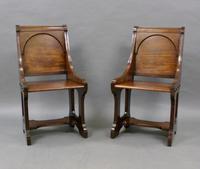 A Pair 19th Century Of Hall Chairs (6 of 6) A Pair 19th Century Of Hall Chairs (6 of 6)