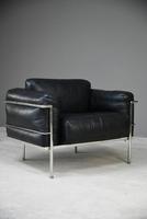 LC1 Black Leather & Chrome Armchair (10 of 13) LC1 Black Leather & Chrome Armchair (10 of 13)