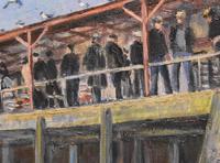 Newlyn Fish Market Oil Painting by Marjorie Mort (1906-1988) (4 of 5) Newlyn Fish Market Oil Painting by Marjorie Mort (1906-1988) (4 of 5)