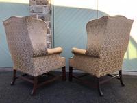Pair of Antique English Upholstered Wing Armchairs for Recovering (3 of 12) Pair of Antique English Upholstered Wing Armchairs for Recovering (3 of 12)