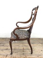 Edwardian Art Nouveau Inlaid Mahogany Armchair (5 of 11) Edwardian Art Nouveau Inlaid Mahogany Armchair (5 of 11)