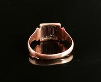 Antique 9ct Rose Gold Signet Ring, Initial M, Silver (5 of 10) Antique 9ct Rose Gold Signet Ring, Initial M, Silver (5 of 10)