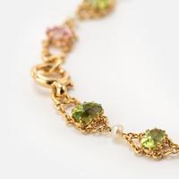 Antique Edwardian Pink Tourmaline Pearl and Peridot Bracelet Circa 1900’s (7 of 8) Antique Edwardian Pink Tourmaline Pearl and Peridot Bracelet Circa 1900’s (7 of 8)