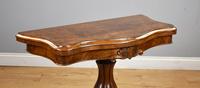 Victorian Burr Walnut Card Table (8 of 10) Victorian Burr Walnut Card Table (8 of 10)