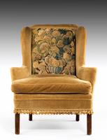 George III Period Wing Chair Incorporating a Verdure Tapestry Panel (2 of 6) George III Period Wing Chair Incorporating a Verdure Tapestry Panel (2 of 6)