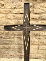 French Bronze Altar Cross Crucifix on Slate Stone Base (7 of 9) French Bronze Altar Cross Crucifix on Slate Stone Base (7 of 9)