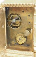 Antique Travelling Miniature Carriage Clock - Original Leather Case Made of Gilt Metal with Enamel Dial Mantel Clock (2 of 12) Antique Travelling Miniature Carriage Clock - Original Leather Case Made of Gilt Metal with Enamel Dial Mantel Clock (2 of 12)