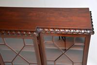 Antique Mahogany Chippendale Style Breakfront Dwarf Bookcase (11 of 11) Antique Mahogany Chippendale Style Breakfront Dwarf Bookcase (11 of 11)