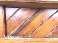 Antique Pitch Pine Church Pew with Enamel Number '37' (11 of 12) Antique Pitch Pine Church Pew with Enamel Number '37' (11 of 12)