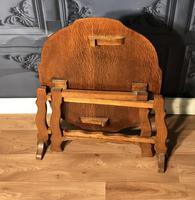 Folding Oak Occasional Table (6 of 6) Folding Oak Occasional Table (6 of 6)