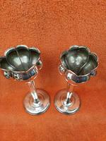 Pair of Antique Sterling Silver Hallmarked Tulip Vases 5 Inch 1904 Joseph Gloster (2 of 11) Pair of Antique Sterling Silver Hallmarked Tulip Vases 5 Inch 1904 Joseph Gloster (2 of 11)