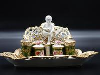 Very Fine & Rare Late 19th Century Continental Porcelain Encrier (5 of 6) Very Fine & Rare Late 19th Century Continental Porcelain Encrier (5 of 6)