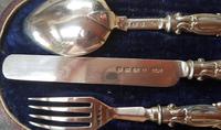 Cased Sterling Silver Christening Set - 1860 (3 of 4) Cased Sterling Silver Christening Set - 1860 (3 of 4)