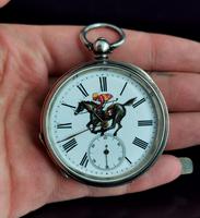 Victorian Silver Pocket Watch, Enamelled, Horse Racing (2 of 10) Victorian Silver Pocket Watch, Enamelled, Horse Racing (2 of 10)