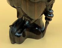 Outstanding Original Signed Carved Wooden Sculpture of a Trendy Art Deco Model (6 of 12) Outstanding Original Signed Carved Wooden Sculpture of a Trendy Art Deco Model (6 of 12)