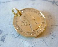 Vintage Pocket Watch Chain Fob 1966 Queen Elizabeth Threepenny 3d Coin Fob (4 of 7) Vintage Pocket Watch Chain Fob 1966 Queen Elizabeth Threepenny 3d Coin Fob (4 of 7)