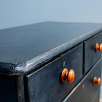 Vintage Painted Chest Of Drawers Black (2 of 7) Vintage Painted Chest Of Drawers Black (2 of 7)