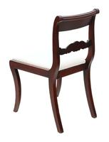 Pair of Regency mahogany dining side hall bedroom chairs C1825 (6 of 7) Pair of Regency mahogany dining side hall bedroom chairs C1825 (6 of 7)