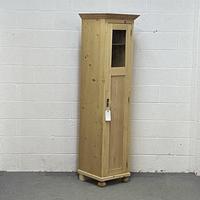 Tall Slim Partly Glazed Old Pine Cupboard (4 of 5) Tall Slim Partly Glazed Old Pine Cupboard (4 of 5)