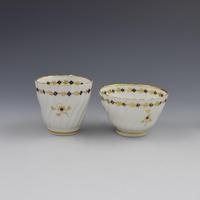 Flight Period Worcester Porcelain Spiral Fluted Trio, Tea Bowl, Cup & Saucer (6 of 9) Flight Period Worcester Porcelain Spiral Fluted Trio, Tea Bowl, Cup & Saucer (6 of 9)