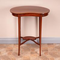 Edwardian Inlaid Mahogany Kidney Shape Occasional Table (4 of 15) Edwardian Inlaid Mahogany Kidney Shape Occasional Table (4 of 15)