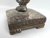 Carved Oak Candle Stand, Possibly 17th Century with Circular Drip Tray Set (2 of 5) Carved Oak Candle Stand, Possibly 17th Century with Circular Drip Tray Set (2 of 5)