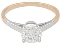 0.93ct Diamond & 18ct Yellow Gold Solitaire Ring - Vintage c.1940 (4 of 9) 0.93ct Diamond & 18ct Yellow Gold Solitaire Ring - Vintage c.1940 (4 of 9)