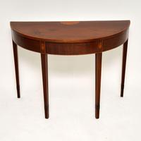 Antique George III Inlaid Mahogany Console Table (2 of 10) Antique George III Inlaid Mahogany Console Table (2 of 10)