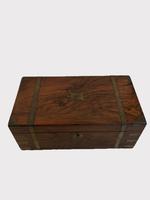 Antique Victorian Quality Burr Walnut Brass Bound Writing Box (4 of 8) Antique Victorian Quality Burr Walnut Brass Bound Writing Box (4 of 8)