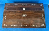 William IV Rosewood Lap Desk with Mother of Pearl Inlay (8 of 12) William IV Rosewood Lap Desk with Mother of Pearl Inlay (8 of 12)