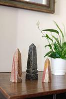 Set of Three Marble Needle Obelisks (2 of 4) Set of Three Marble Needle Obelisks (2 of 4)