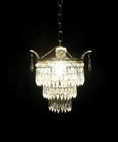 Italian Art Deco Three Tier Crystal Glass Chandelier (2 of 6) Italian Art Deco Three Tier Crystal Glass Chandelier (2 of 6)