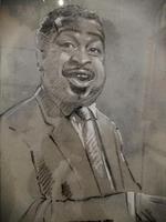 A pencil portrait of Count Basie highlighted in pastel (2 of 6) A pencil portrait of Count Basie highlighted in pastel (2 of 6)