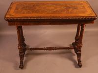Super Quality Victorian Burr Walnut & Marquetry Card Table (12 of 12) Super Quality Victorian Burr Walnut & Marquetry Card Table (12 of 12)