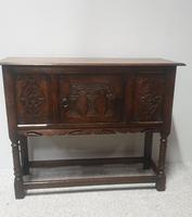 Carved Oak Side Cabinet of Small Proportions (2 of 8) Carved Oak Side Cabinet of Small Proportions (2 of 8)