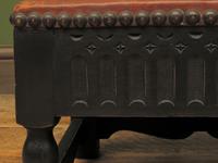 Small Vintage Wooden Black Painted Foot Stool with Brown Leather Top (5 of 17) Small Vintage Wooden Black Painted Foot Stool with Brown Leather Top (5 of 17)
