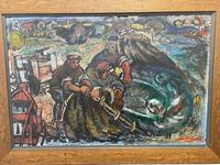 Expressionist Scottish Oil Painting Fishermen Hauling The Nets by Archibald Peddie Glasgow School of Art (4 of 37) Expressionist Scottish Oil Painting Fishermen Hauling The Nets by Archibald Peddie Glasgow School of Art (4 of 37)