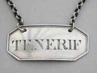 Rare George III Irish Silver Wine Label 'tenerif', by John Teare, Dublin, C1800 (5 of 8) Rare George III Irish Silver Wine Label 'tenerif', by John Teare, Dublin, C1800 (5 of 8)